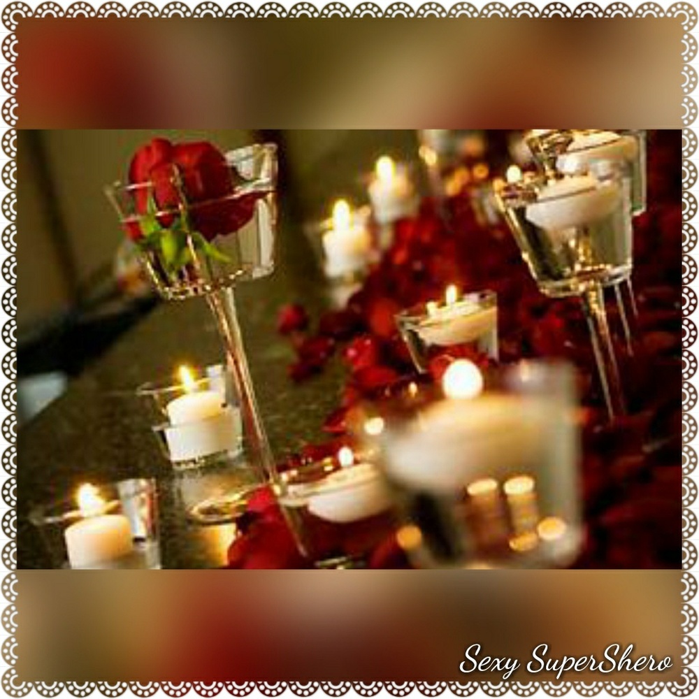 🌹 🕯 Romantic Dinner Setting Home Candle Rose Kit - Picture 3 of 8